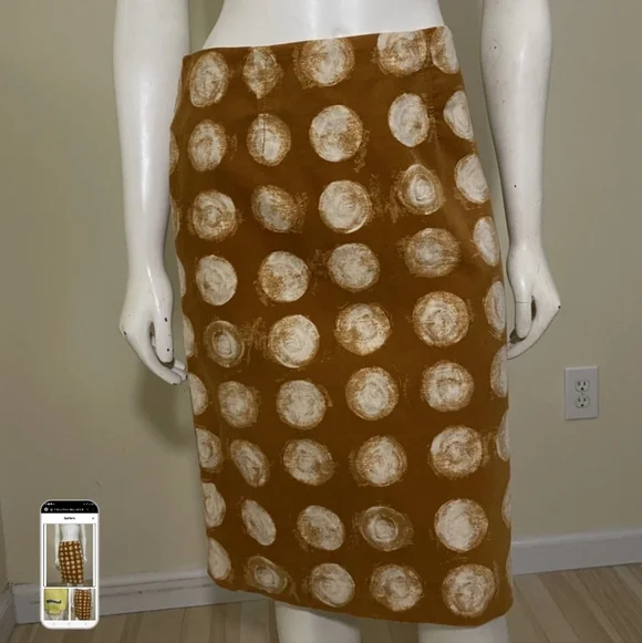 Anthropology MAEVE Polka Dot Pencil Skirt Sz 10 - Picture 2 of 8